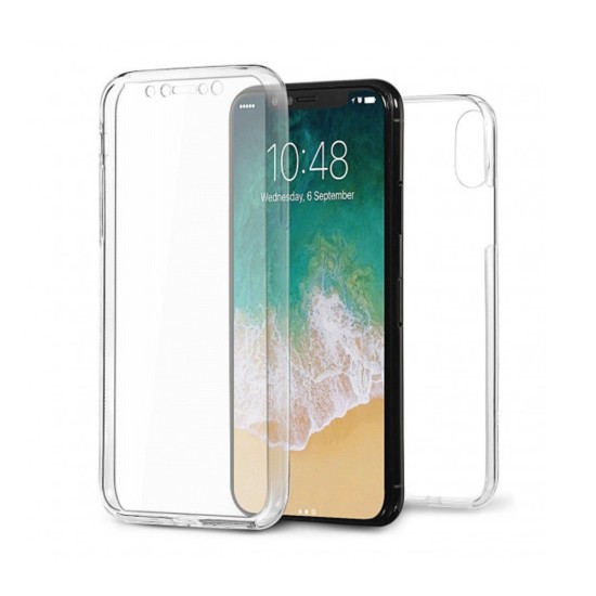 Funda de Silicona 360º para Apple iPhone Xs Max Transparente